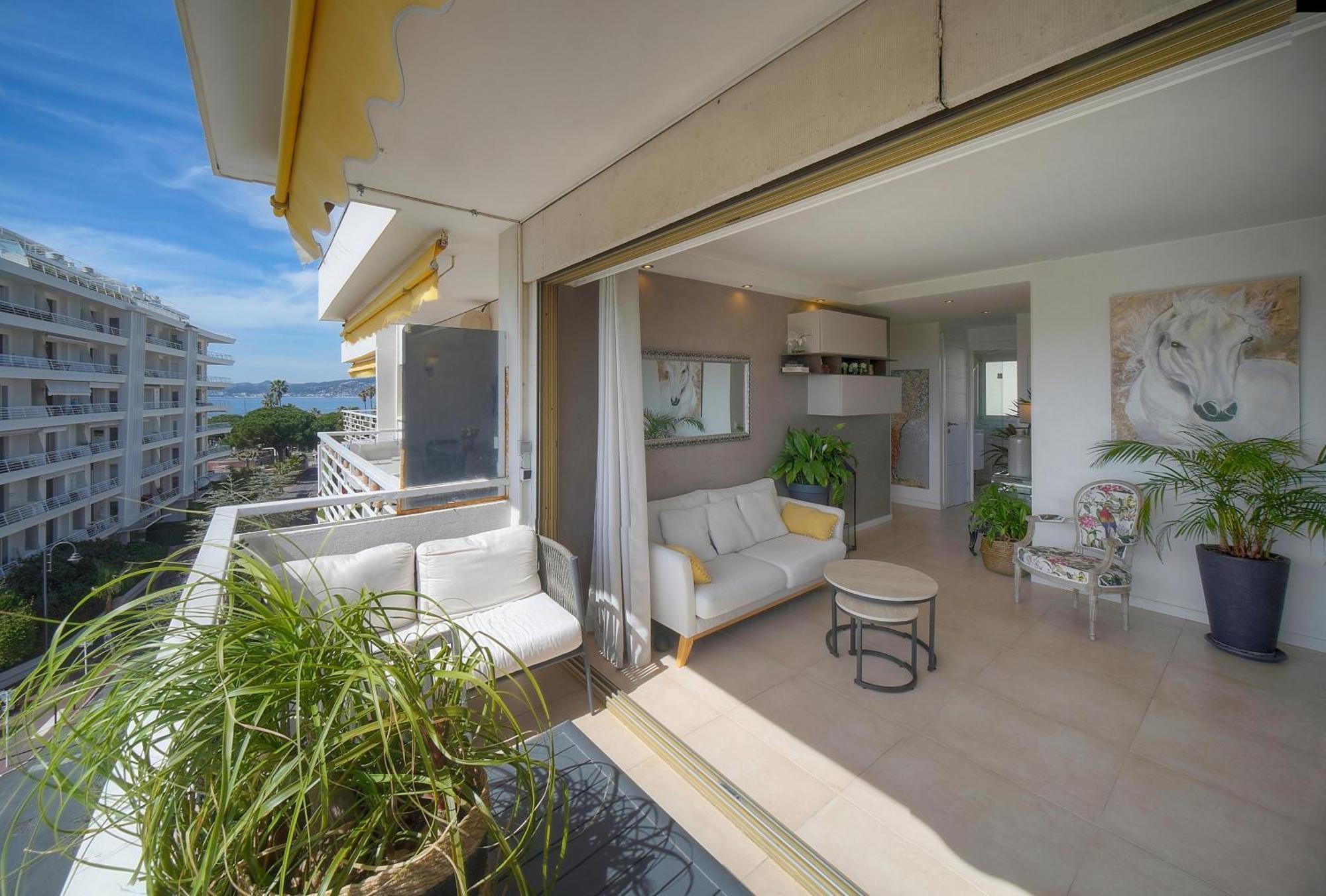 Frgk "Etoile Du Sud Terrasse Vue Mer Palm Beach" Cannes Esterno foto