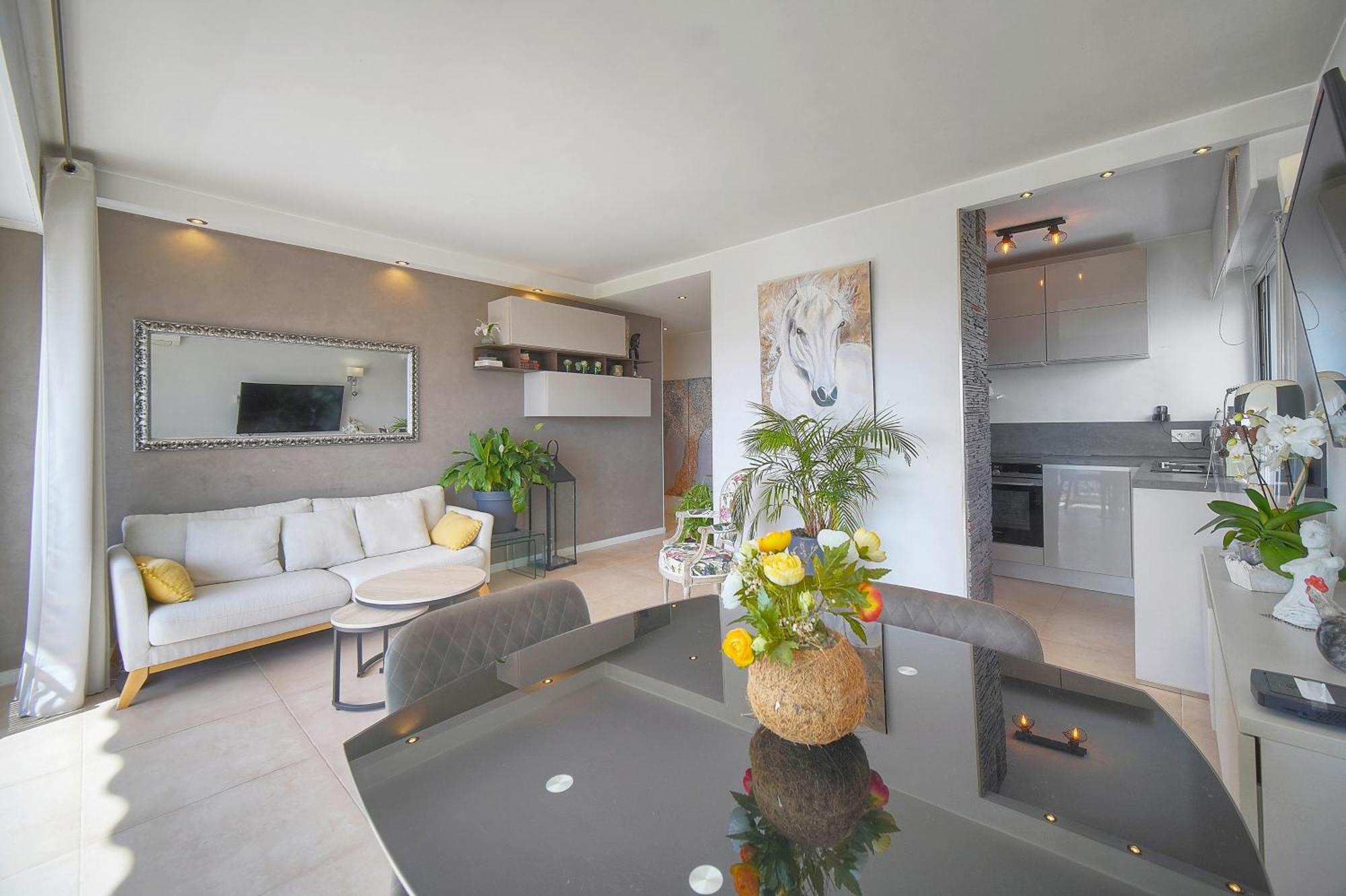 Frgk "Etoile Du Sud Terrasse Vue Mer Palm Beach" Cannes Esterno foto